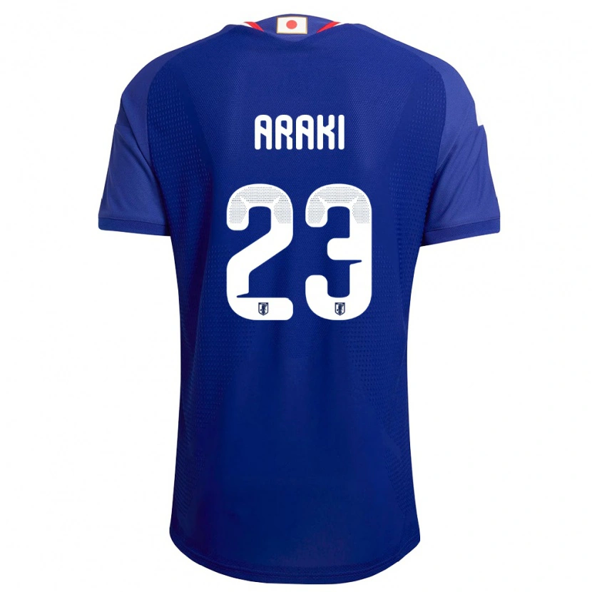 Danxenキッズ日本荒木琉偉#23青 白 赤ホームシャツ26-28ジャージーユニフォーム
