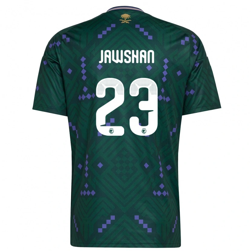 Danxenキッズサウジアラビアヤジード・ジョーシャン#23緑 紫 白ホームシャツ26-28ジャージーユニフォーム