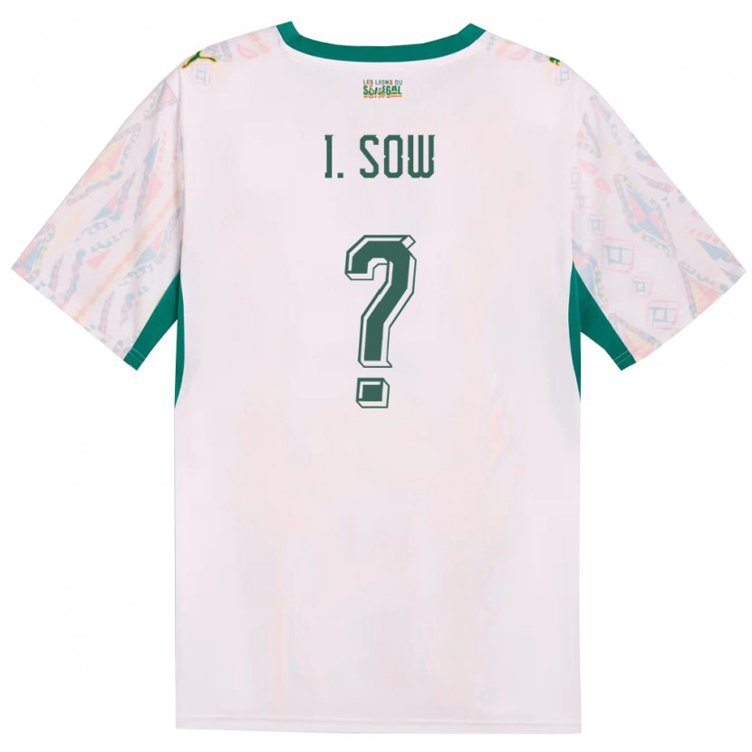 Danxenキッズセネガルイブラヒマ・ソウ#0白 緑 黄ホームシャツ26-28ジャージーユニフォーム