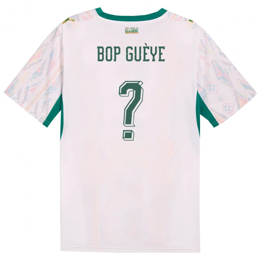 DanxenキッズセネガルBop Guèye#0白 緑 黄ホームシャツ26-28ジャージーユニフォーム