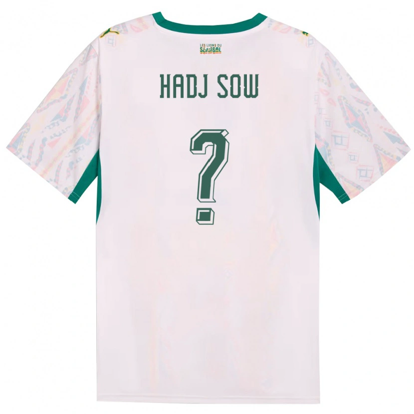 DanxenキッズセネガルEl Hadj Sow#0白 緑 黄ホームシャツ26-28ジャージーユニフォーム