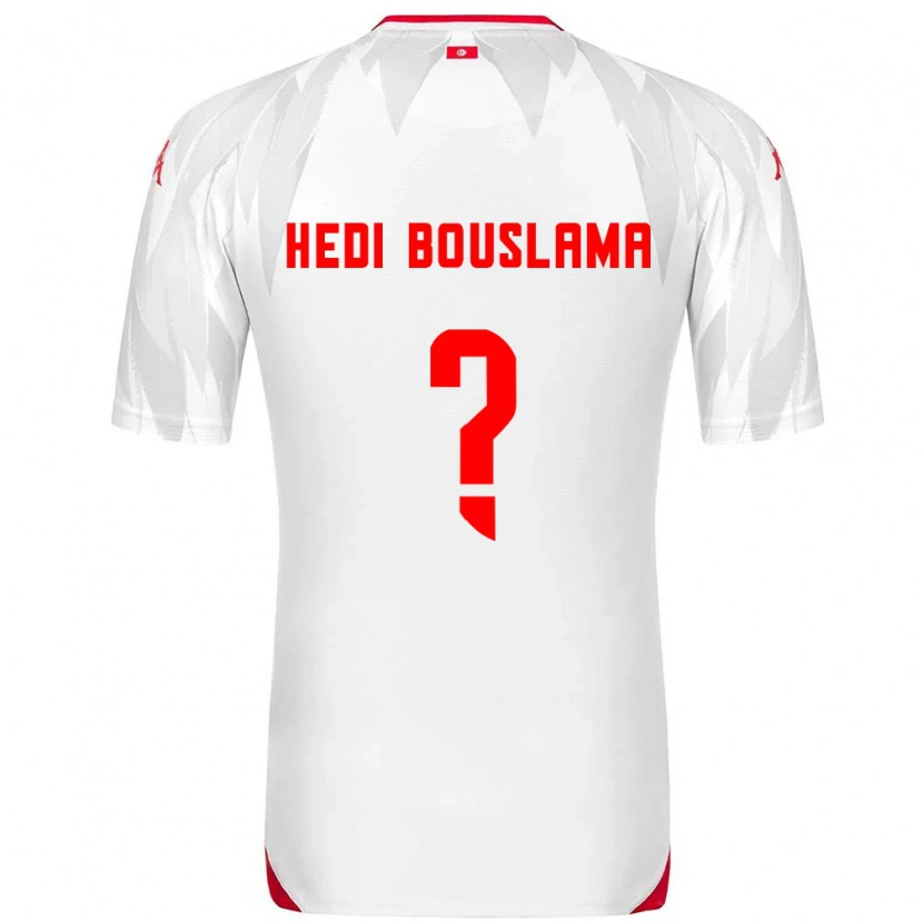 DanxenキッズチュニジアMohamed Hedi Bouslama#0白 赤ホームシャツ26-28ジャージーユニフォーム
