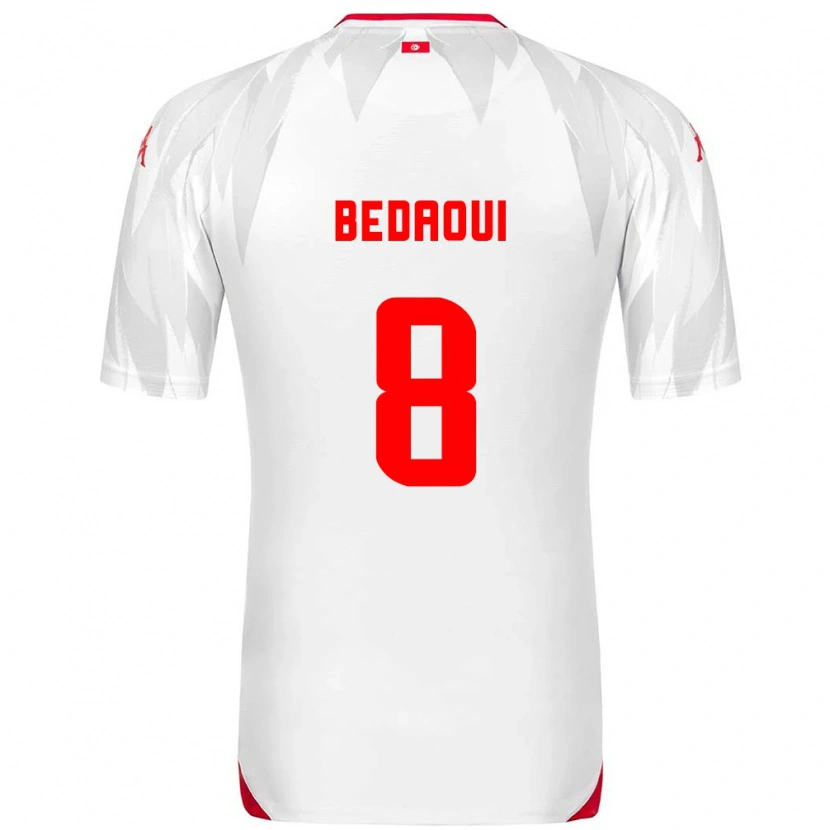 DanxenキッズチュニジアAdem Bedaoui#8白 赤ホームシャツ26-28ジャージーユニフォーム