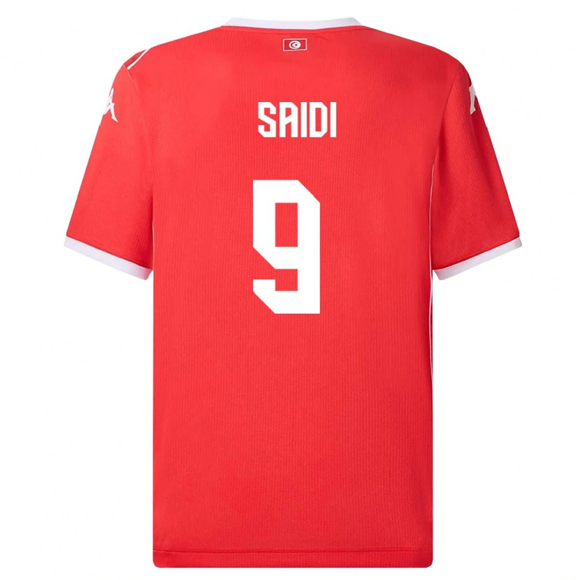 DanxenキッズチュニジアAnisse Saidi#9赤 白ホームシャツ26-28ジャージーユニフォーム