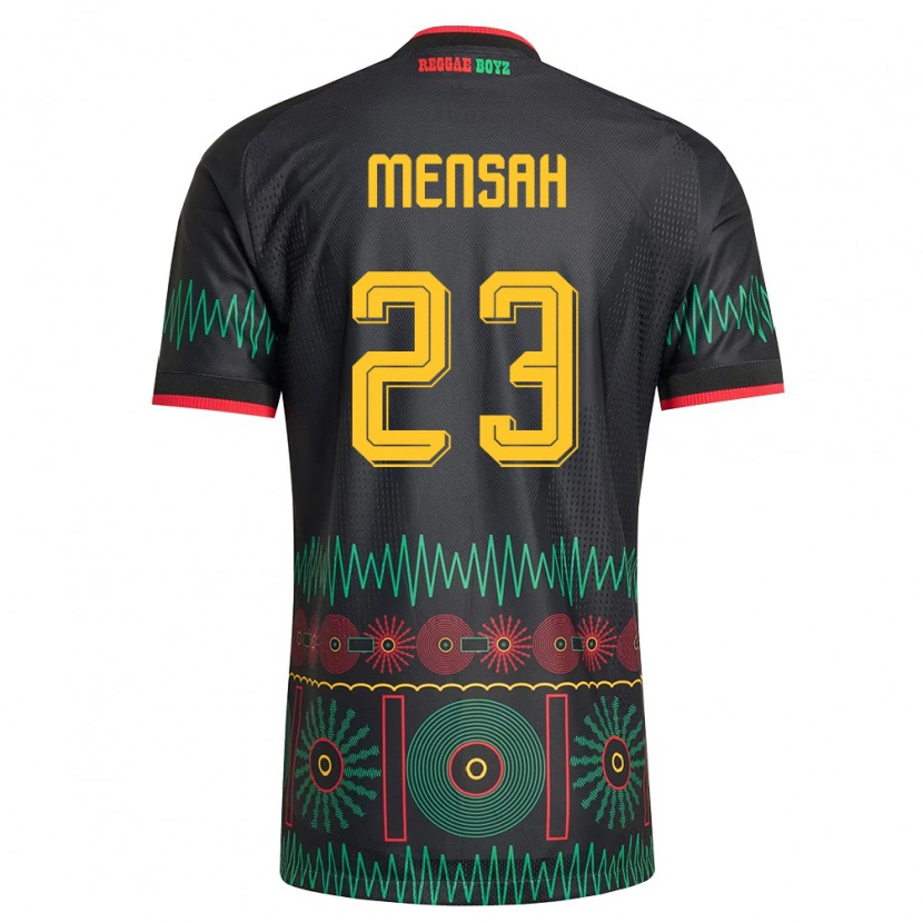 DanxenキッズジャマイカSerena Mensah#23黒 赤 黄アウェイシャツ26-28ジャージーユニフォーム