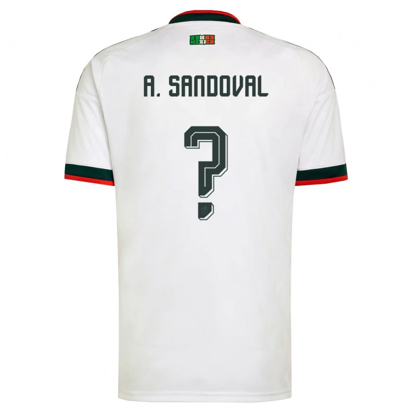 DanxenキッズメキシコAxel Sandoval#0白 バーガンディ 緑アウェイシャツ26-28ジャージーユニフォーム