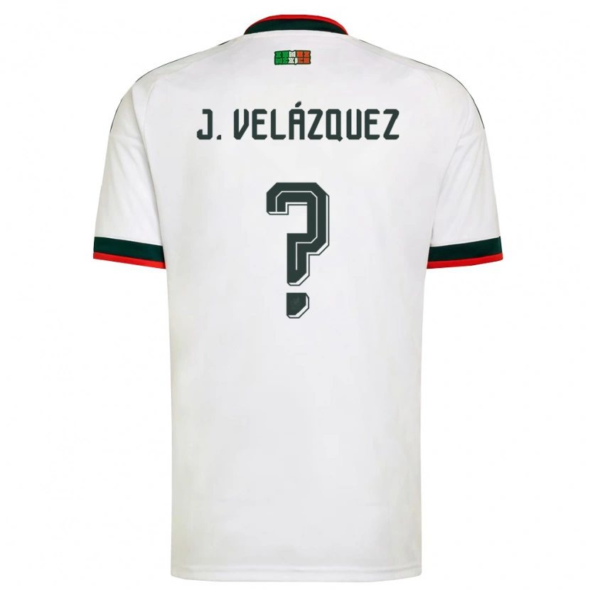 DanxenキッズメキシコJosé Velázquez#0白 バーガンディ 緑アウェイシャツ26-28ジャージーユニフォーム
