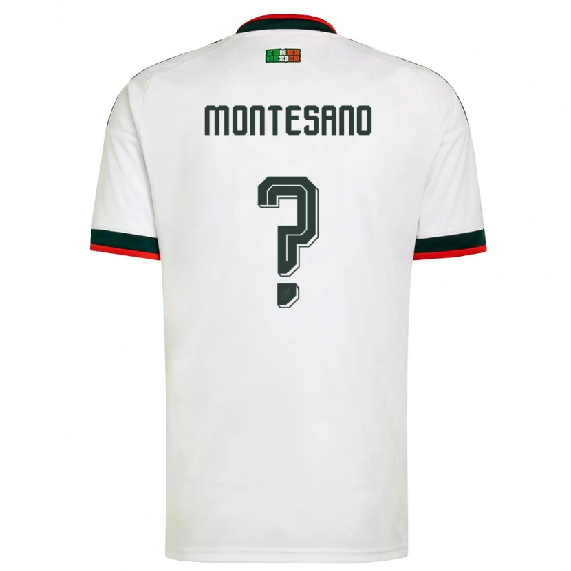 DanxenキッズメキシコJesús Montesano#0白 バーガンディ 緑アウェイシャツ26-28ジャージーユニフォーム