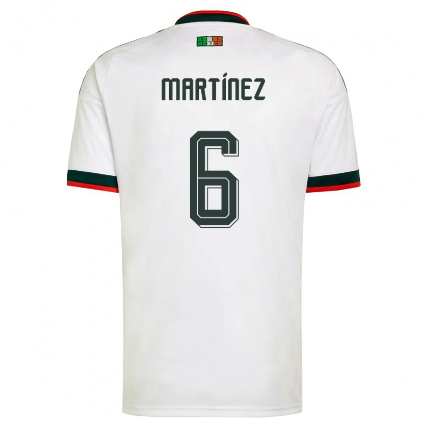 DanxenキッズメキシコKenneth Martínez#6白 バーガンディ 緑アウェイシャツ26-28ジャージーユニフォーム