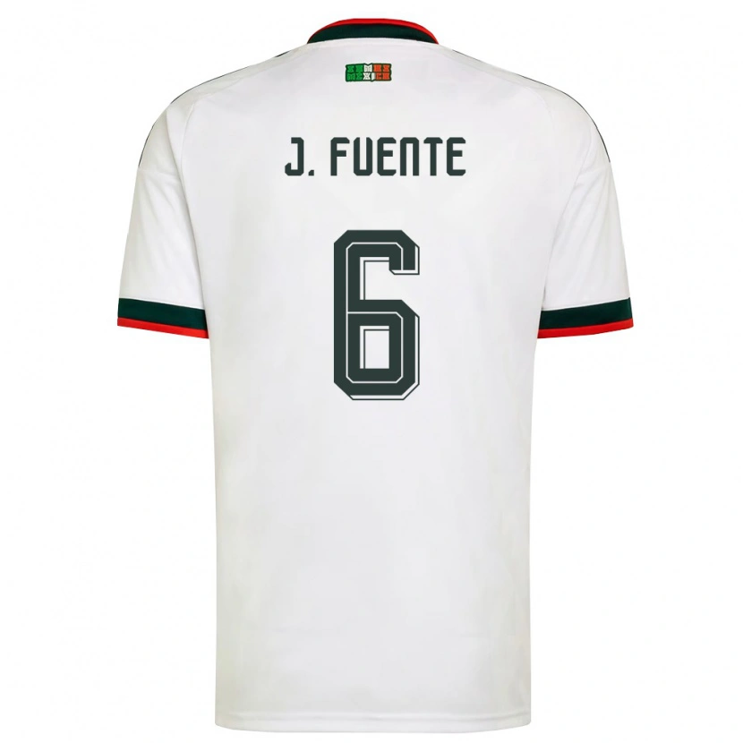 DanxenキッズメキシコJonathan De La Fuente#6白 バーガンディ 緑アウェイシャツ26-28ジャージーユニフォーム