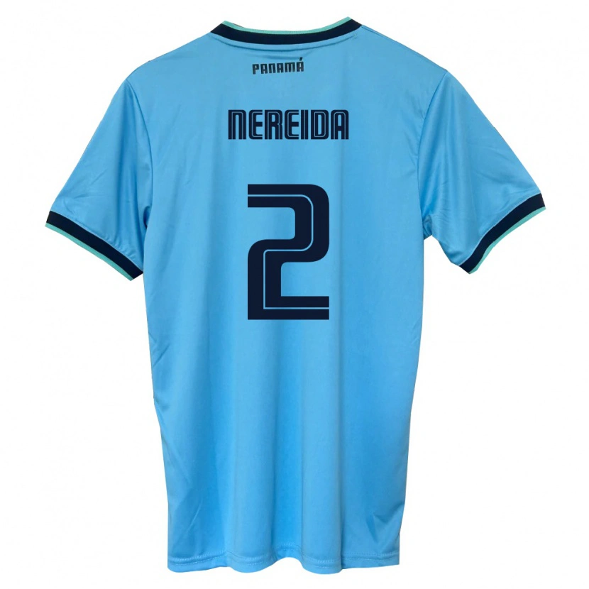 DanxenキッズパナマJuriel Nereida#2空色 黒アウェイシャツ26-28ジャージーユニフォーム