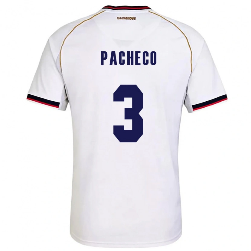 DanxenキッズパナマJoseph Pacheco#3白 赤アウェイシャツ26-28ジャージーユニフォーム