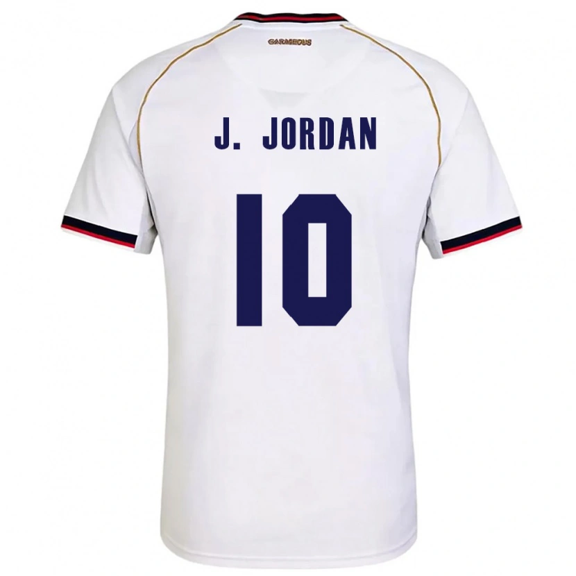 DanxenキッズパナマJasio Jordan#10白 赤アウェイシャツ26-28ジャージーユニフォーム