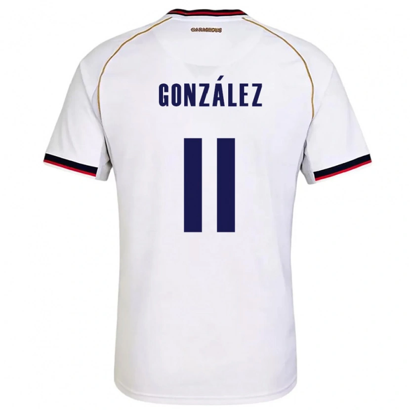 DanxenキッズパナマEdmilson González#11白 赤アウェイシャツ26-28ジャージーユニフォーム