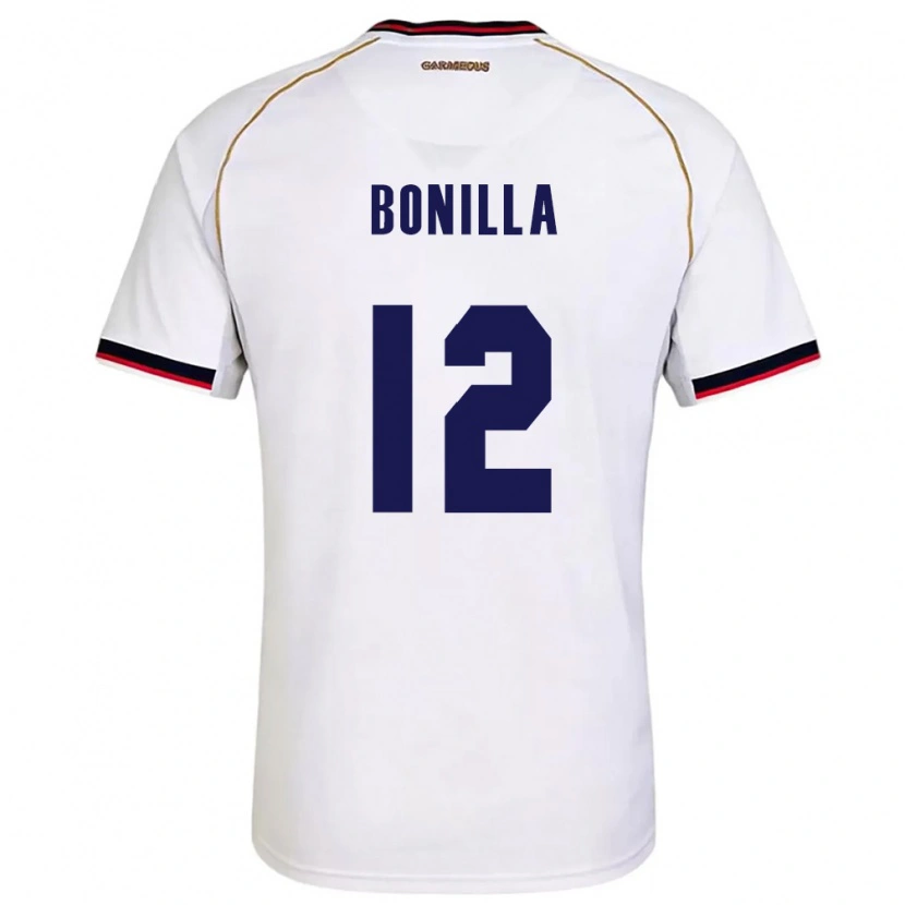 DanxenキッズパナマDavid Bonilla#12白 赤アウェイシャツ26-28ジャージーユニフォーム