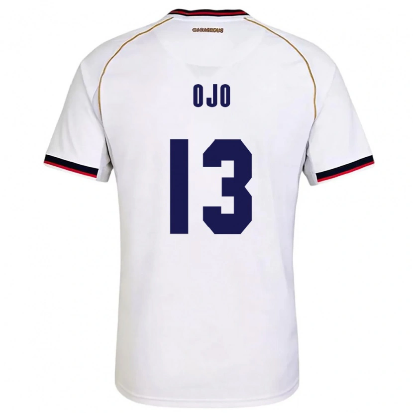 DanxenキッズパナマAnderson Ojo#13白 赤アウェイシャツ26-28ジャージーユニフォーム