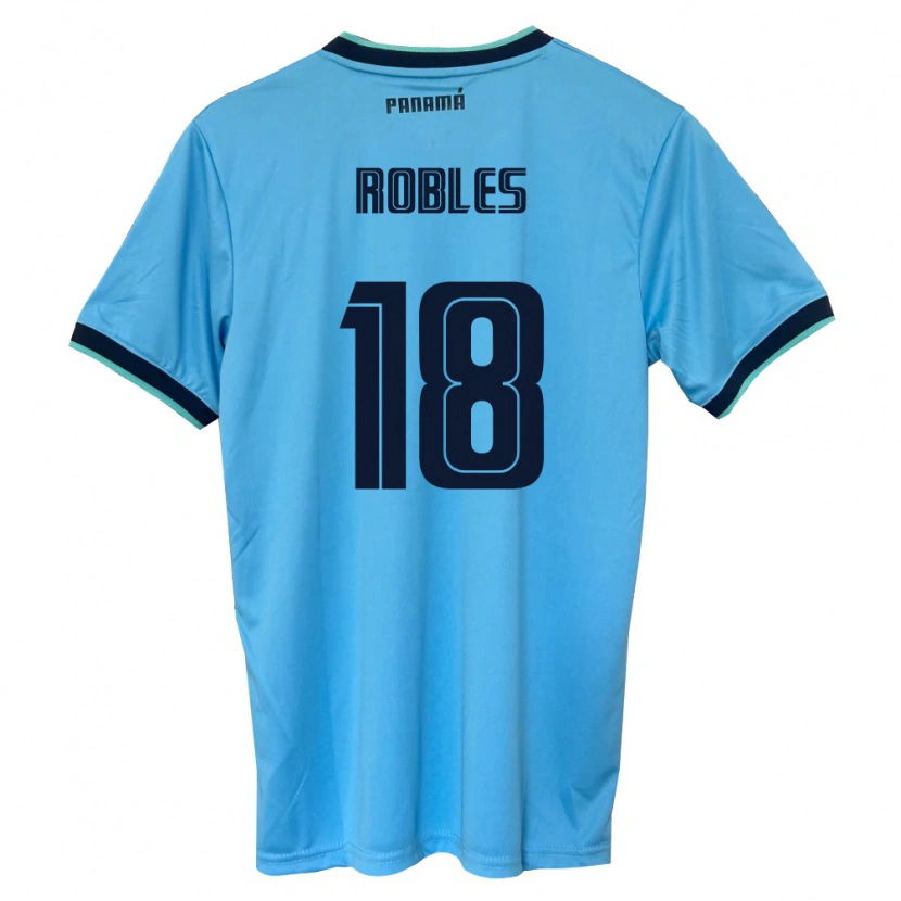 DanxenキッズパナマJordan Robles#18空色 黒アウェイシャツ26-28ジャージーユニフォーム