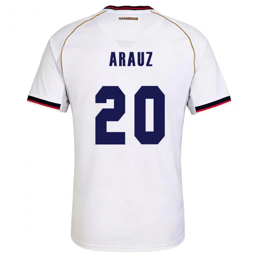 DanxenキッズパナマYulieth Araúz#20白 赤アウェイシャツ26-28ジャージーユニフォーム