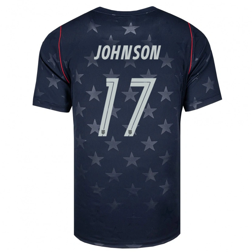 Danxenキッズアメリカ合衆国ヤミール・ジョンソン#17黒 白 赤アウェイシャツ26-28ジャージーユニフォーム
