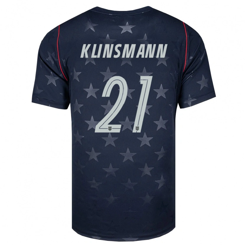 Danxenキッズアメリカ合衆国ジョナサン・クリンスマン#21黒 白 赤アウェイシャツ26-28ジャージーユニフォーム