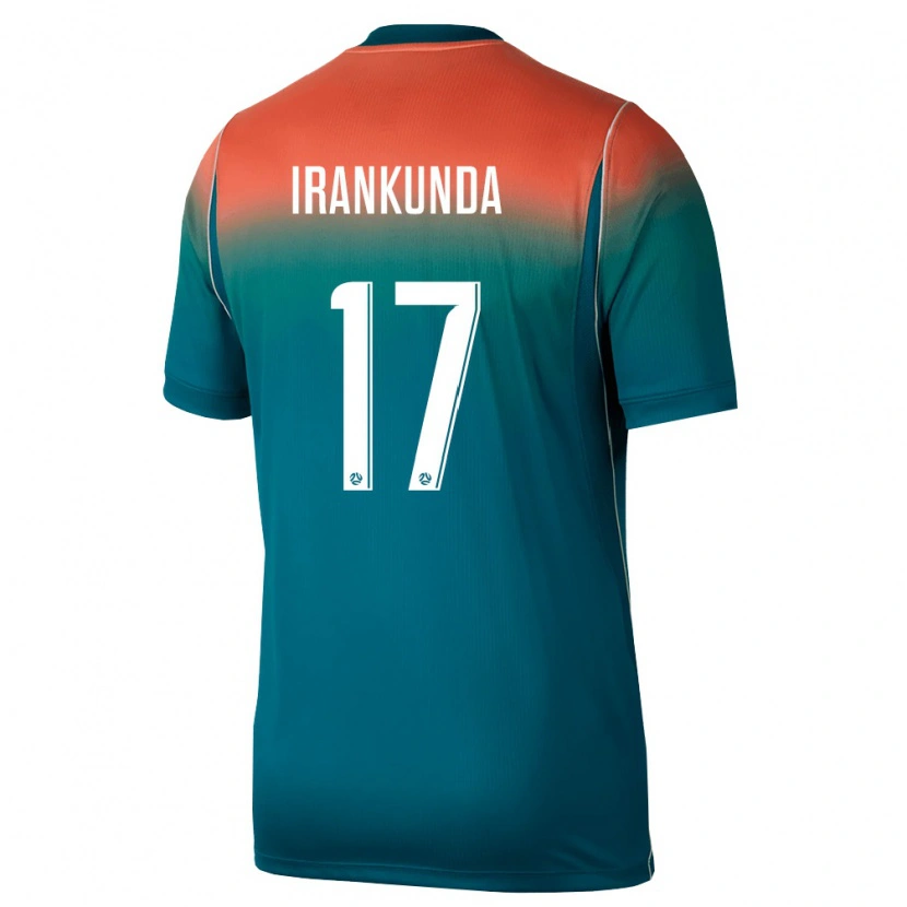 Danxenキッズオーストラリアネストリ・イランクンダ#17緑 ピンクアウェイシャツ26-28ジャージーユニフォーム