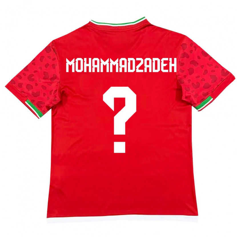 DanxenキッズイランSiyam Mohammadzadeh#0赤 白アウェイシャツ26-28ジャージーユニフォーム
