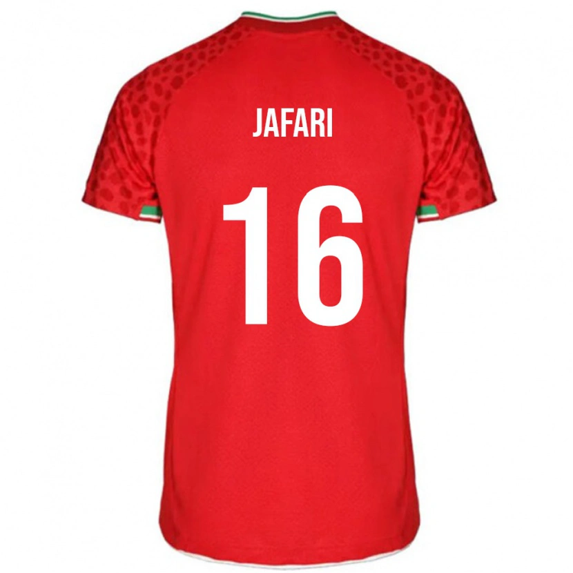 DanxenキッズイランYasan Jafari#16赤 白アウェイシャツ26-28ジャージーユニフォーム