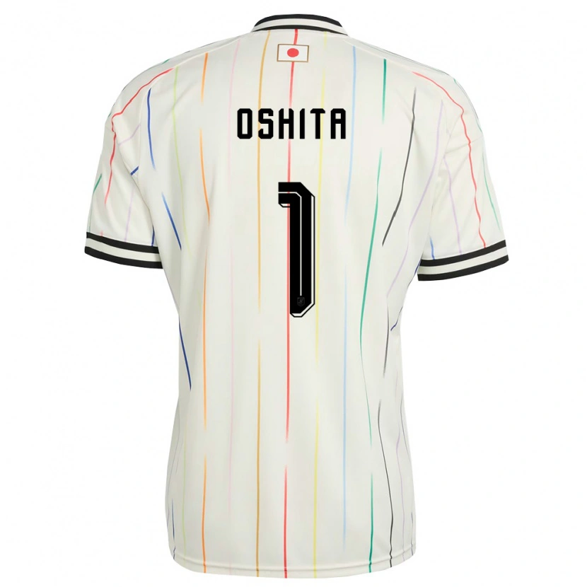 Danxenキッズ日本Kosei Oshita#1白 黒アウェイシャツ26-28ジャージーユニフォーム