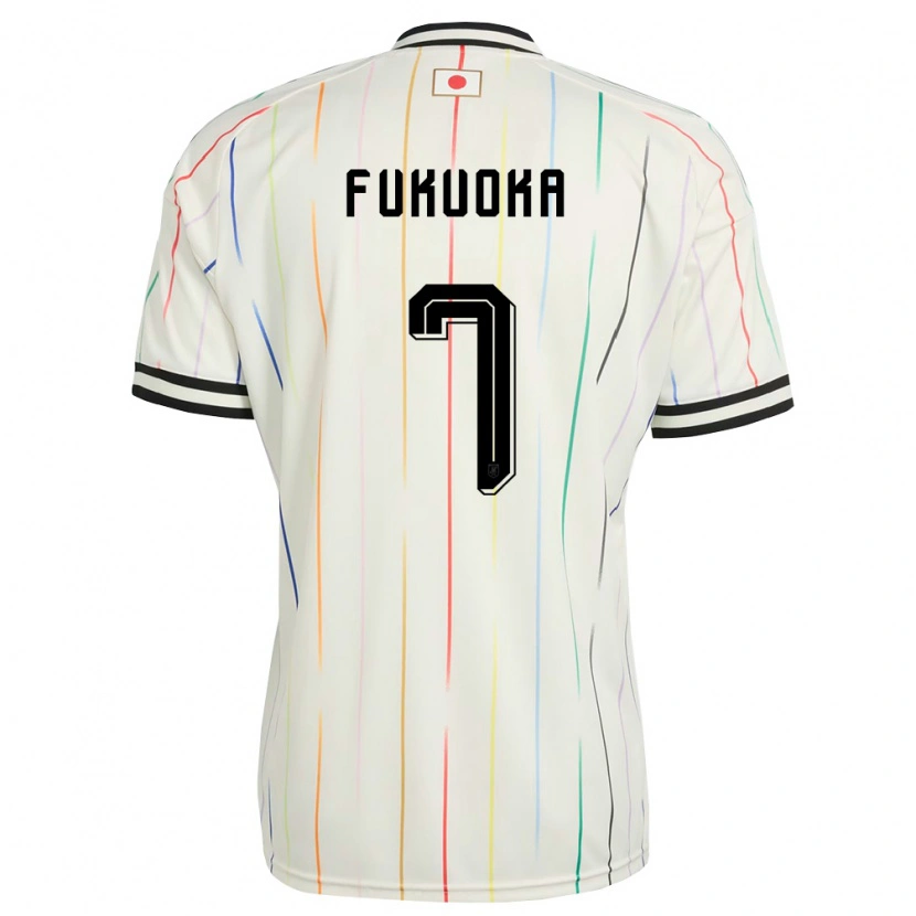 Danxenキッズ日本Yuwa Fukuoka#7白 黒アウェイシャツ26-28ジャージーユニフォーム