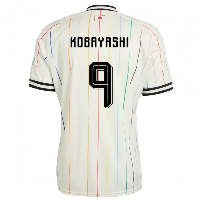 Danxenキッズ日本小林柚希#9白 黒アウェイシャツ26-28ジャージーユニフォーム