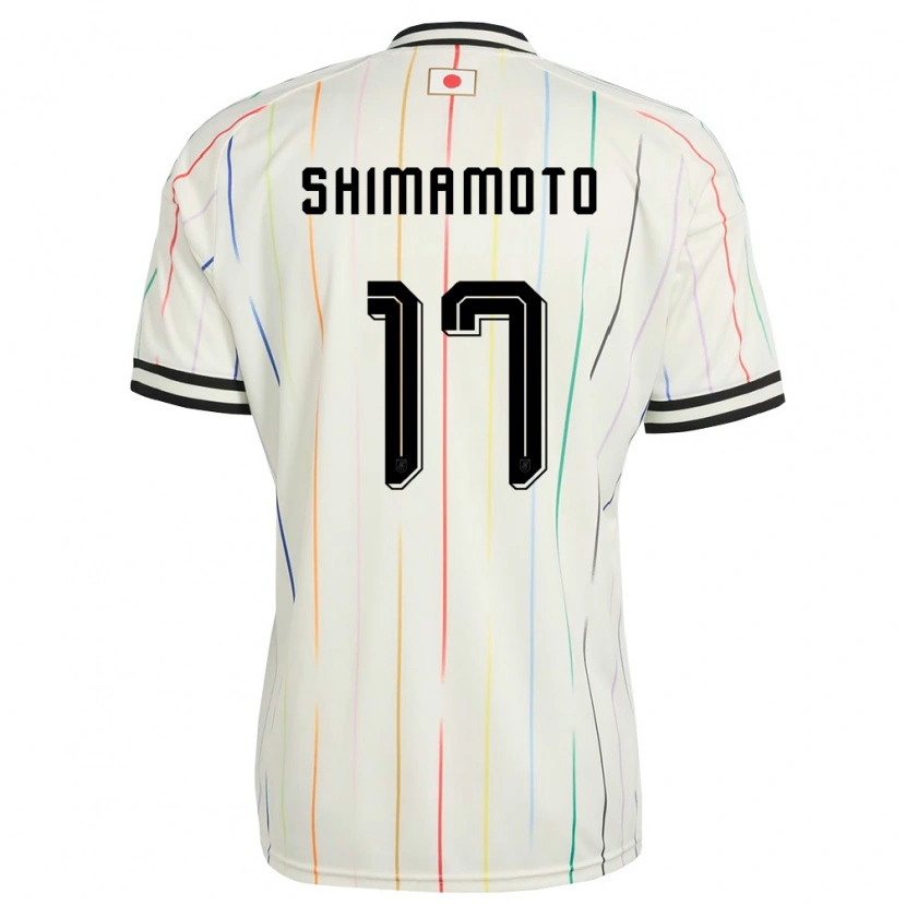 Danxenキッズ日本嶋本悠大#17白 黒アウェイシャツ26-28ジャージーユニフォーム