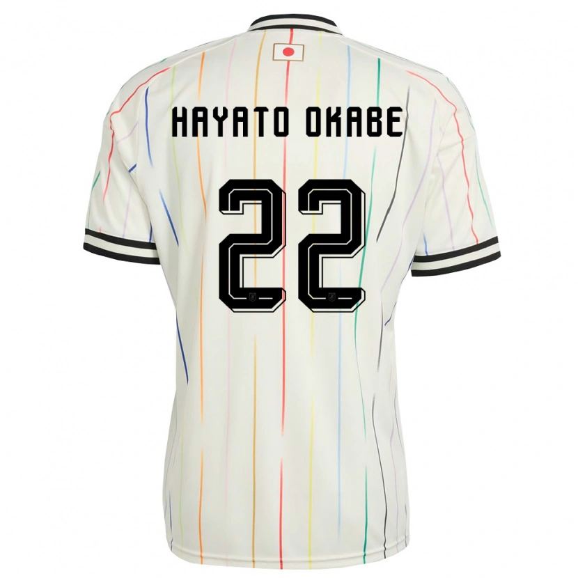 Danxenキッズ日本Tariqkani Hayato Okabe#22白 黒アウェイシャツ26-28ジャージーユニフォーム