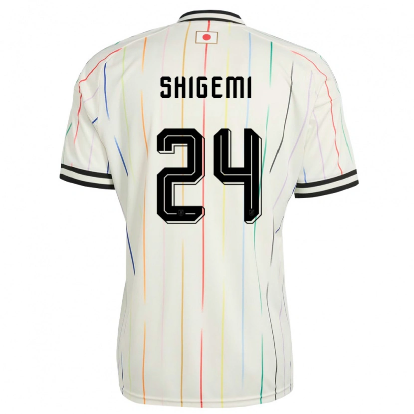 Danxenキッズ日本重見柾斗#24白 黒アウェイシャツ26-28ジャージーユニフォーム