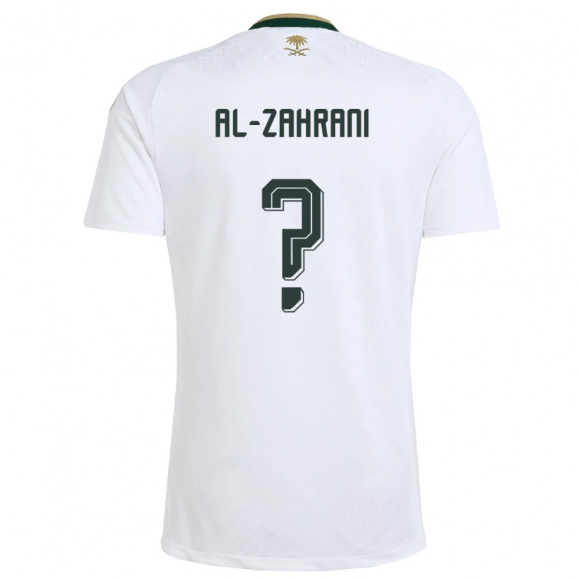 DanxenキッズサウジアラビアAnas Al-Zahrani#0白 緑 金アウェイシャツ26-28ジャージーユニフォーム