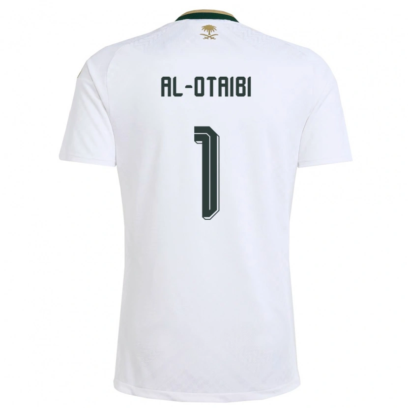 DanxenキッズサウジアラビアMohammed Al-Otaibi#1白 緑 金アウェイシャツ26-28ジャージーユニフォーム