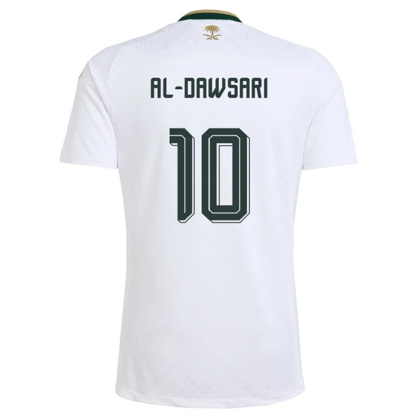 Danxenキッズサウジアラビアサーレム・アッ＝ドーサリー#10白 緑 金アウェイシャツ26-28ジャージーユニフォーム