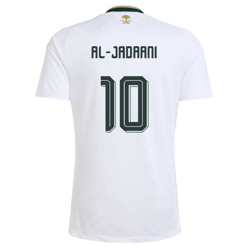 DanxenキッズサウジアラビアNawaf Al-Jadaani#10白 緑 金アウェイシャツ26-28ジャージーユニフォーム