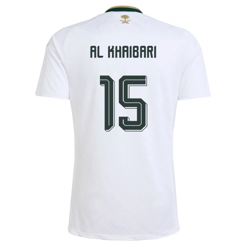 Danxenキッズサウジアラビアアブドッラー・アル＝ハイバリ#15白 緑 金アウェイシャツ26-28ジャージーユニフォーム