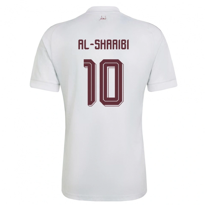 DanxenキッズカタールKhalid Al-Shaaibi#10白 バーガンディアウェイシャツ26-28ジャージーユニフォーム