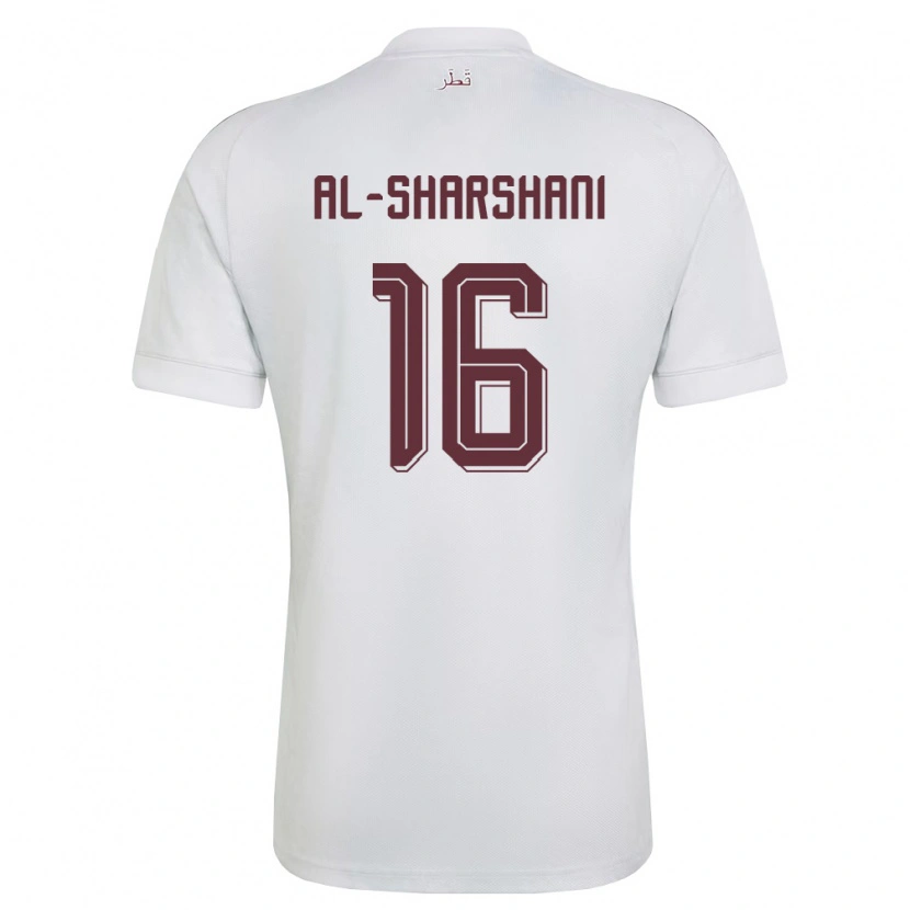DanxenキッズカタールJassem Al-Sharshani#16白 バーガンディアウェイシャツ26-28ジャージーユニフォーム
