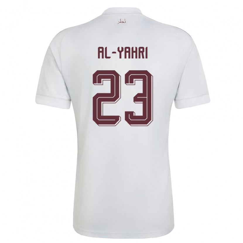 DanxenキッズカタールNawaf Al-Yahri#23白 バーガンディアウェイシャツ26-28ジャージーユニフォーム