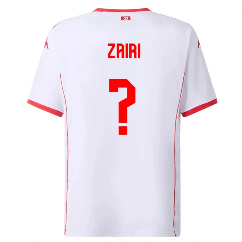 DanxenキッズチュニジアAmine Zairi#0白 赤アウェイシャツ26-28ジャージーユニフォーム