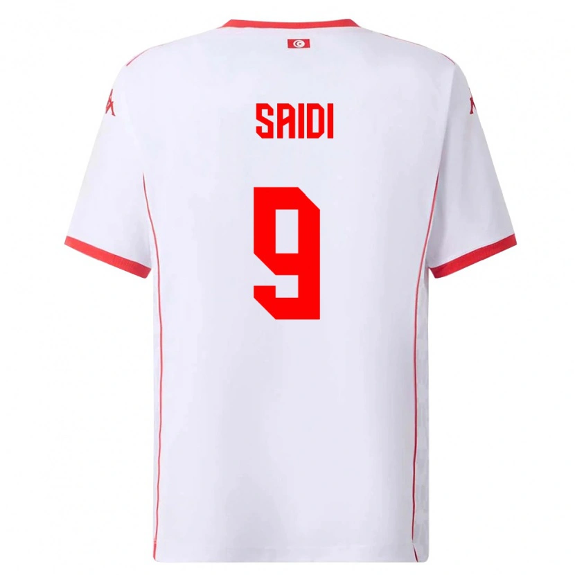 DanxenキッズチュニジアAnisse Saidi#9白 赤アウェイシャツ26-28ジャージーユニフォーム