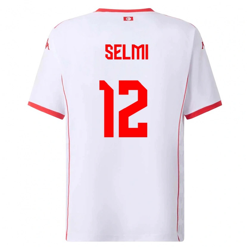DanxenキッズチュニジアAdam Selmi#12白 赤アウェイシャツ26-28ジャージーユニフォーム