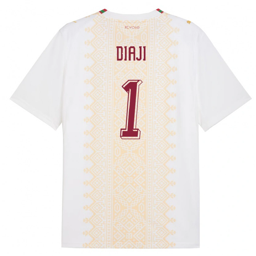 DanxenキッズモロッコSaid Diaji#1白 金 赤アウェイシャツ26-28ジャージーユニフォーム