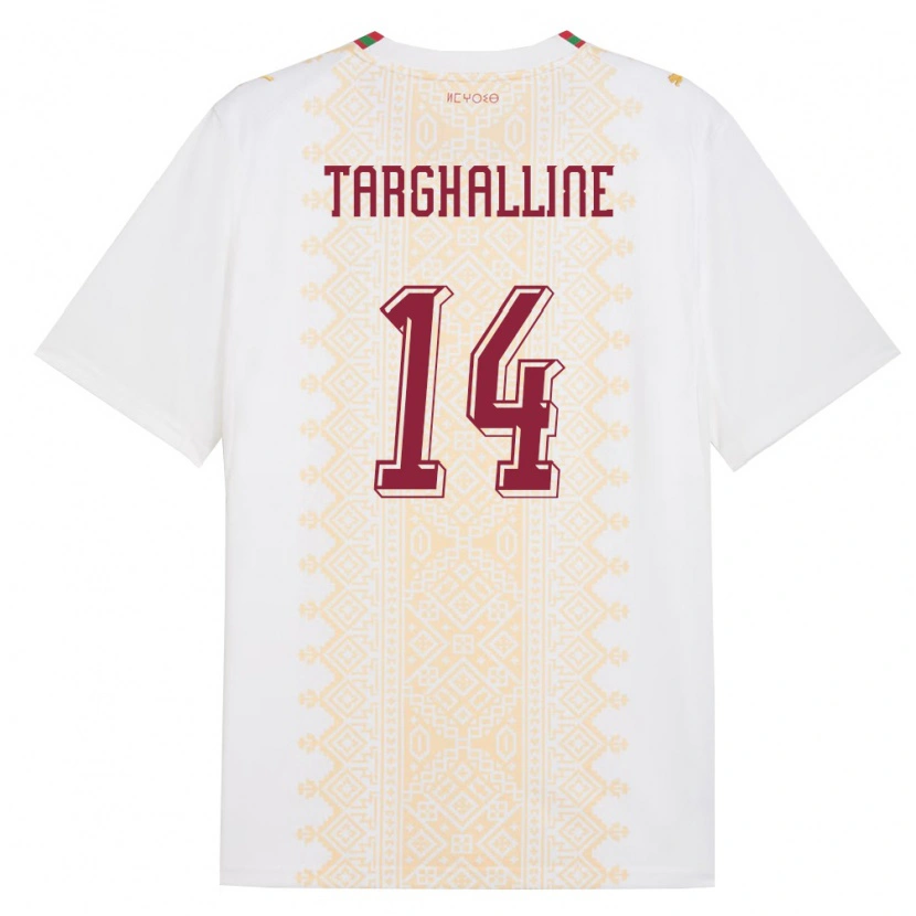 Danxenキッズモロッコウサマ・タルガリン#14白 金 赤アウェイシャツ26-28ジャージーユニフォーム