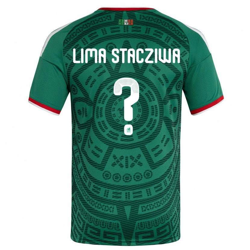 DanxenメンズメキシコNeo Lima Stacziwa#0緑 白 赤ホームシャツ26-28ジャージーユニフォーム
