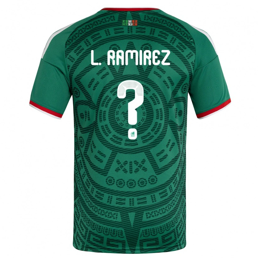 DanxenメンズメキシコLeonardo Ramirez#0緑 白 赤ホームシャツ26-28ジャージーユニフォーム