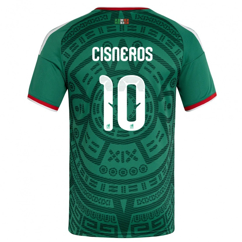 DanxenメンズメキシコSantiago Cisneros#10緑 白 赤ホームシャツ26-28ジャージーユニフォーム