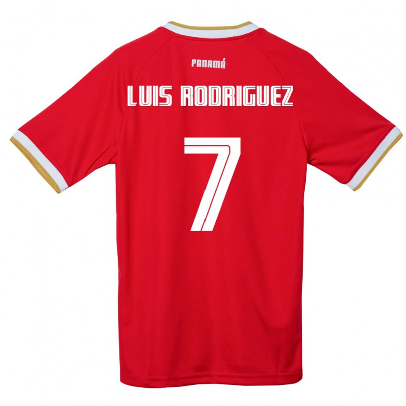 DanxenメンズパナマJosé Luis Rodríguez#7赤 茶 白ホームシャツ26-28ジャージーユニフォーム